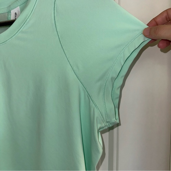 All in motion mint green back vented cap sleeve athletic top woman S - Picture 4 of 9